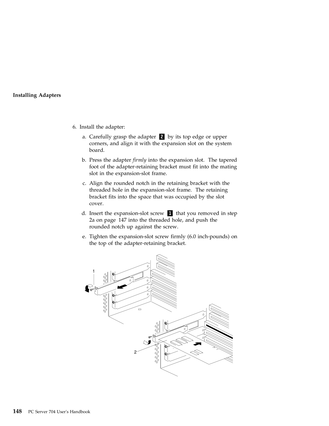 IBM 704 manual Installing Adapters 