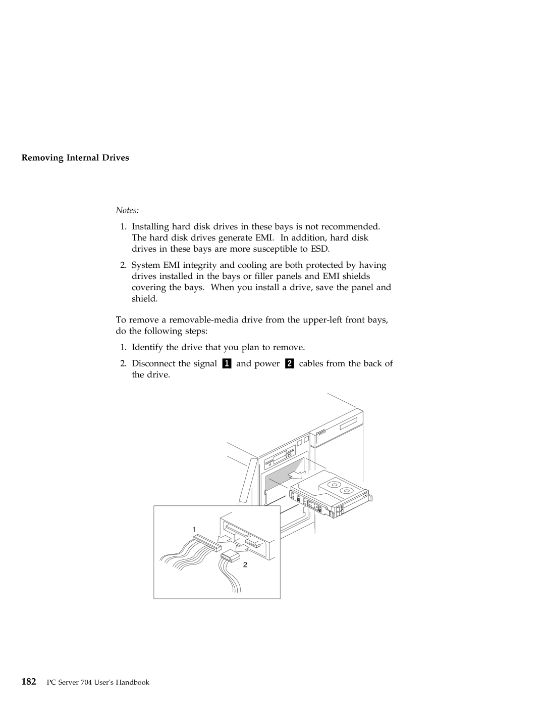 IBM 704 manual Removing Internal Drives 