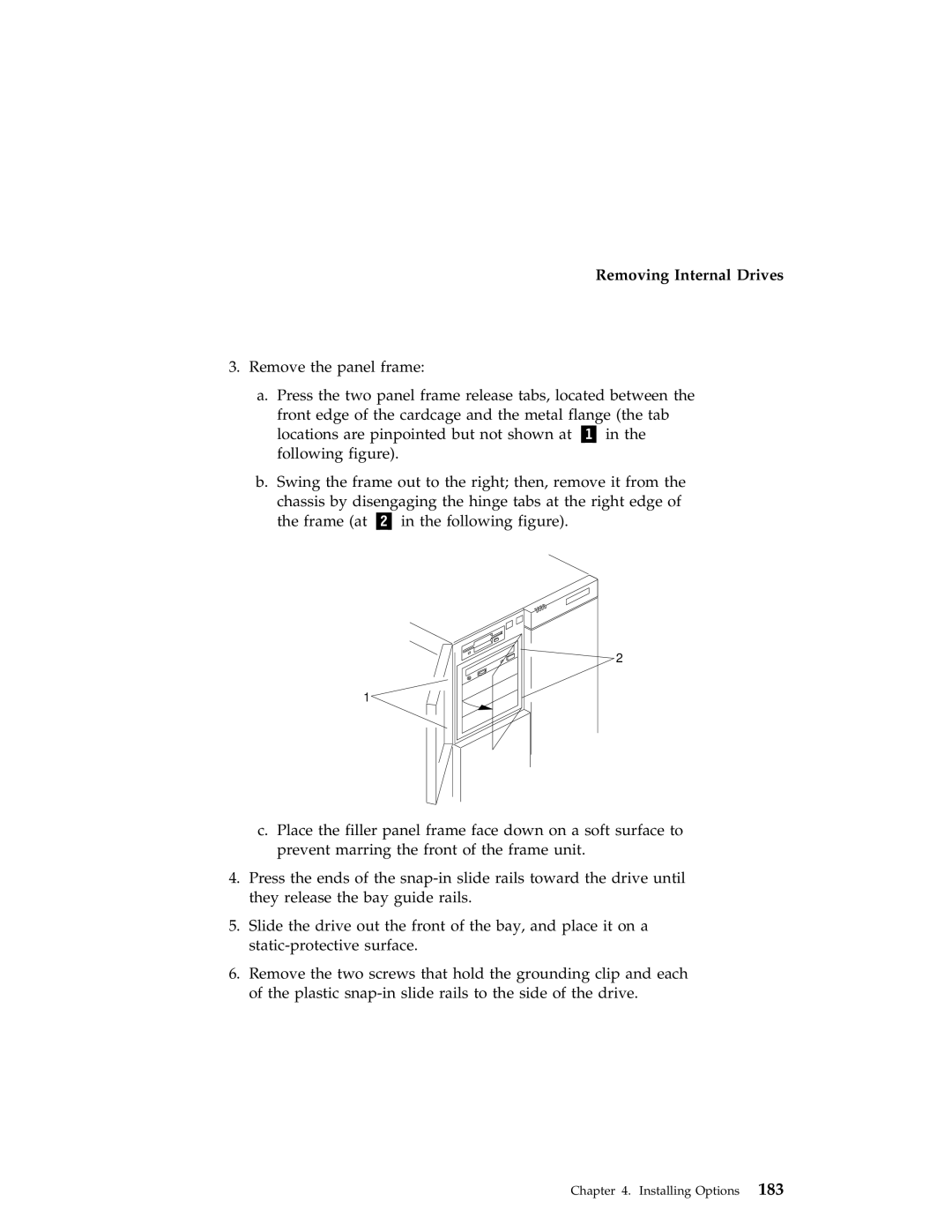 IBM 704 manual Removing Internal Drives 