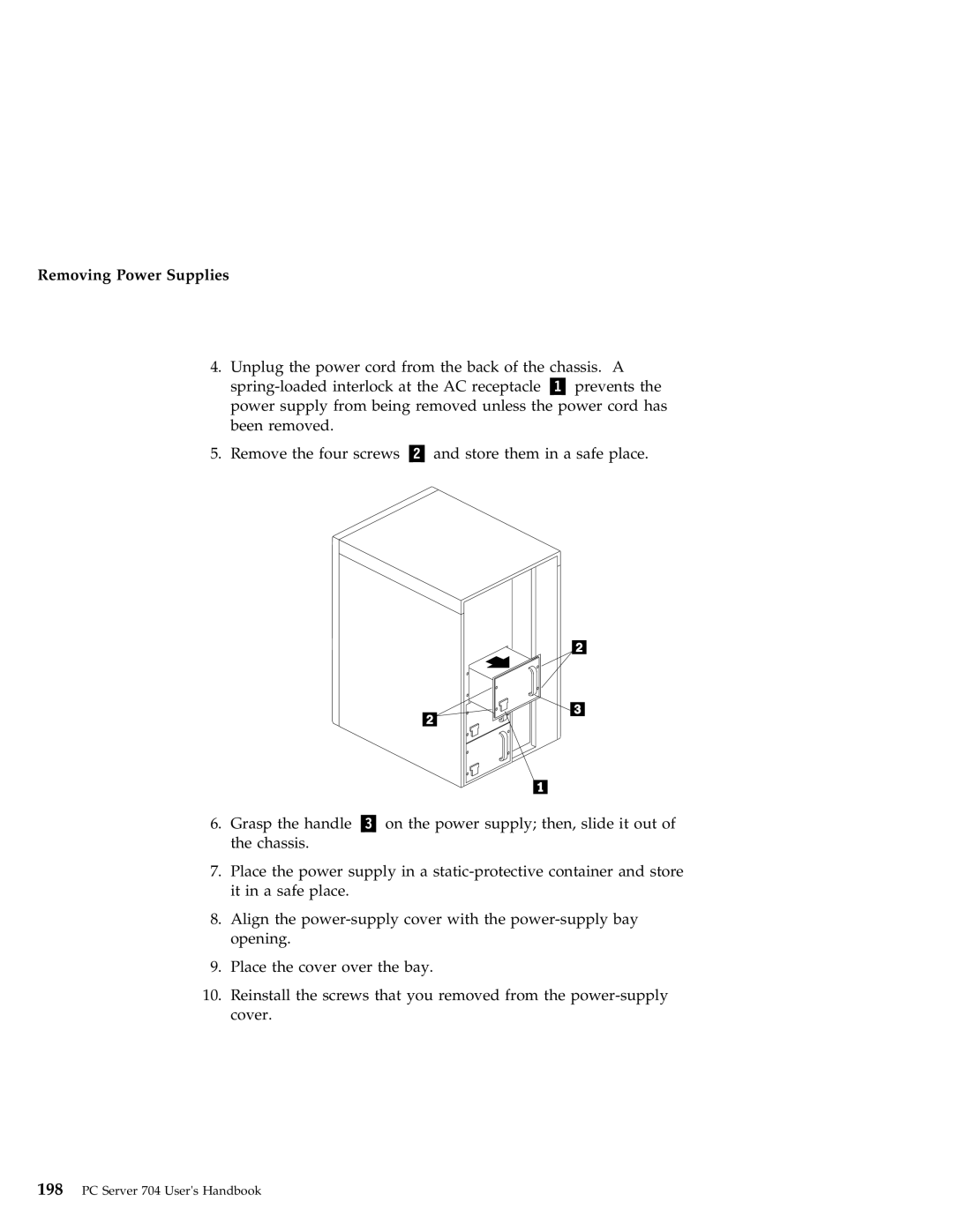 IBM 704 manual Removing Power Supplies 