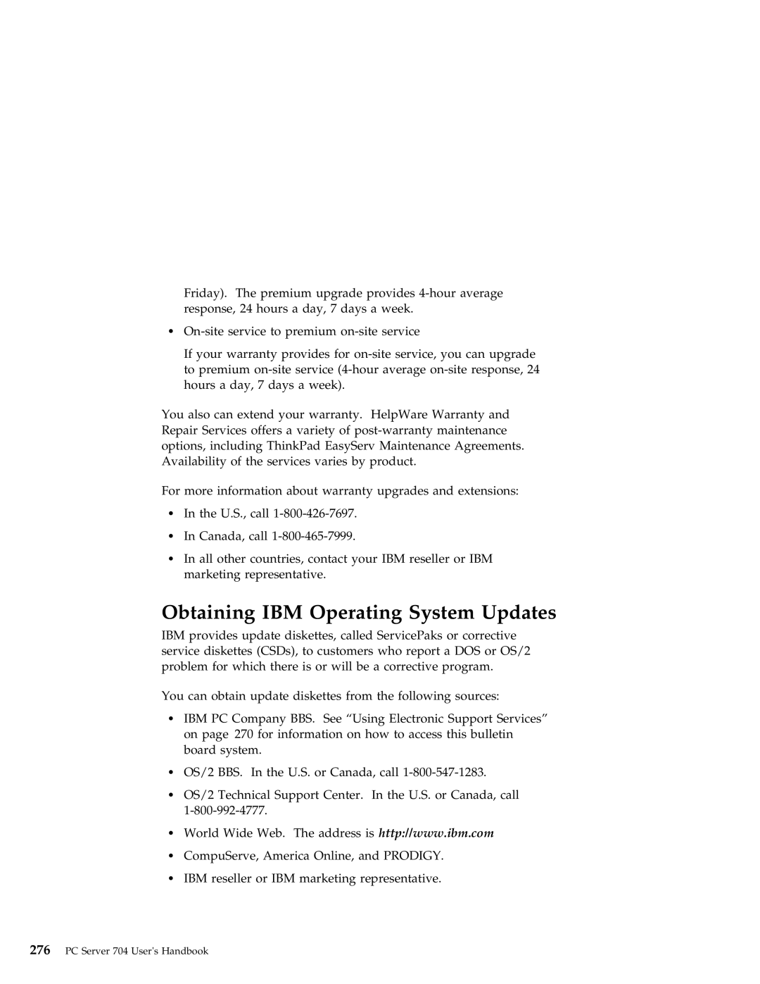 IBM 704 manual Obtaining IBM Operating System Updates 