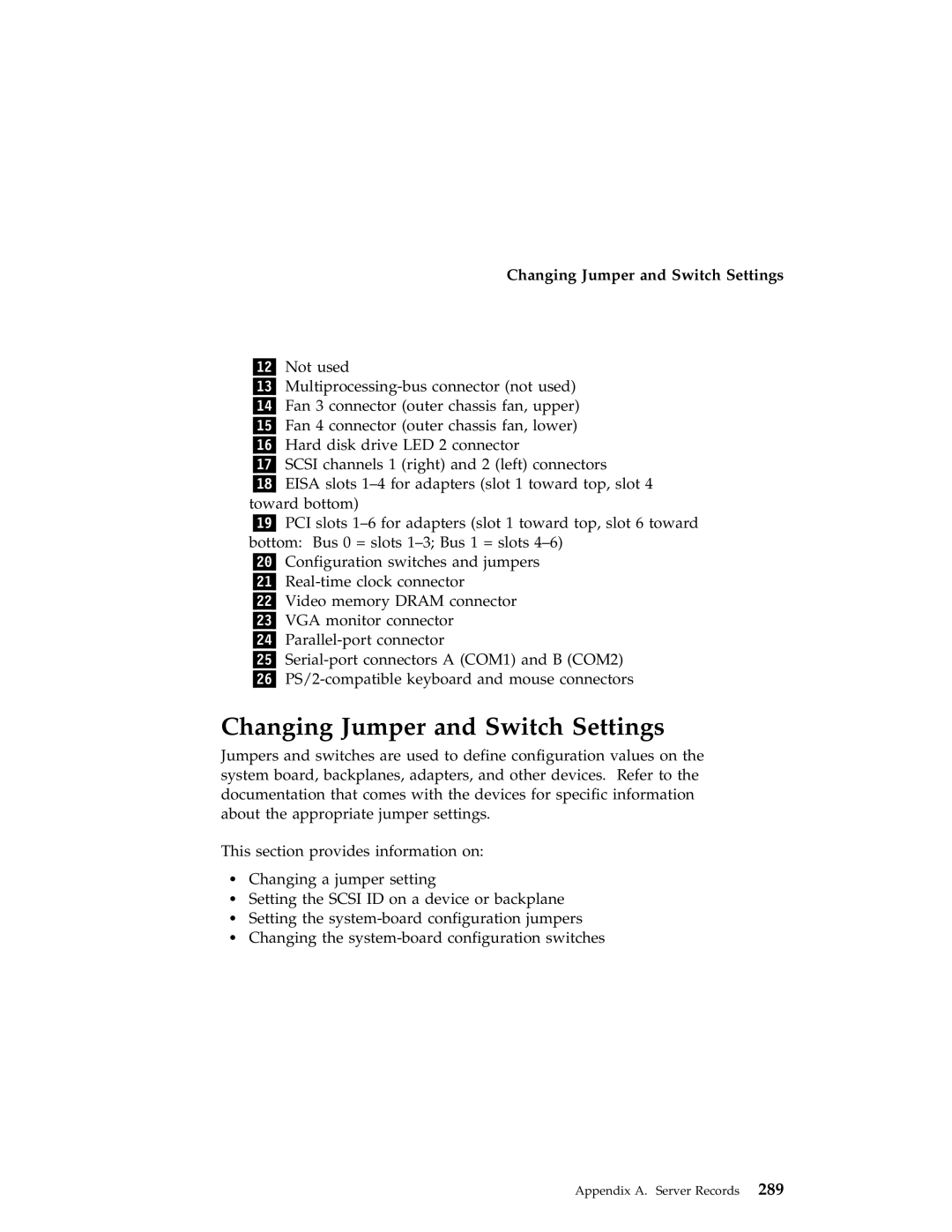 IBM 704 manual Changing Jumper and Switch Settings 