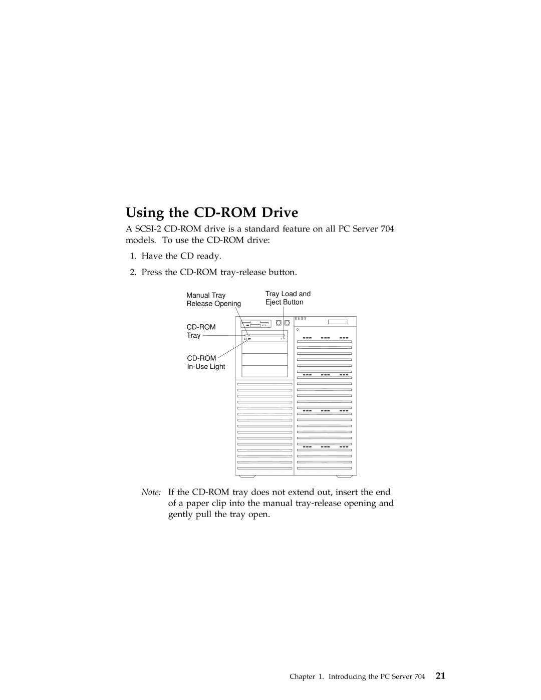 IBM 704 manual Using the CD-ROM Drive 