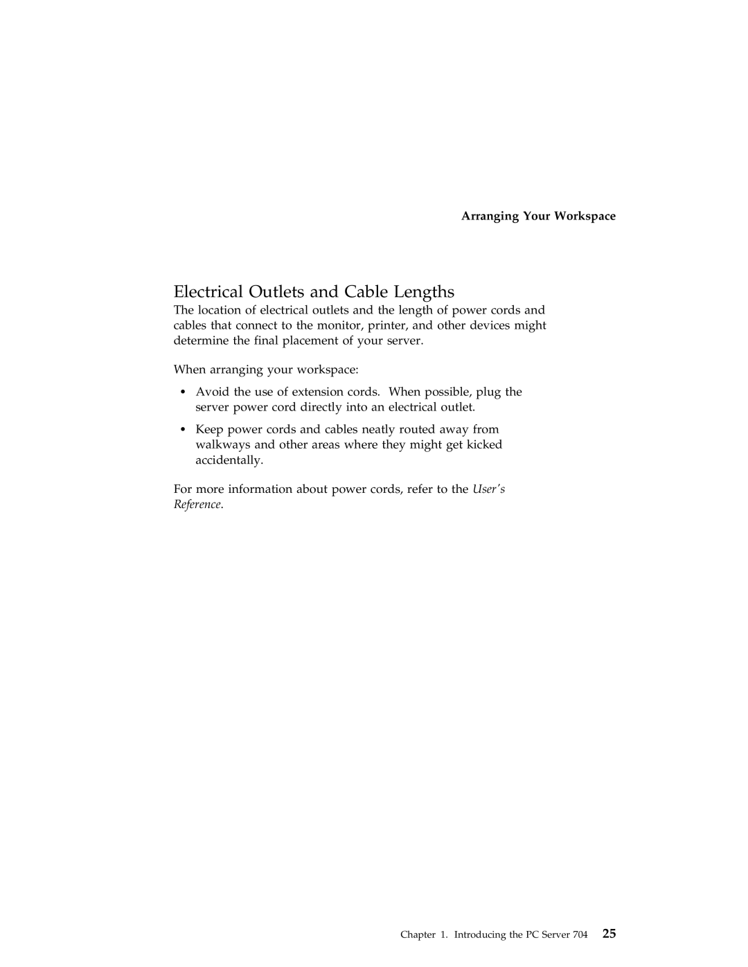 IBM 704 manual Electrical Outlets and Cable Lengths 