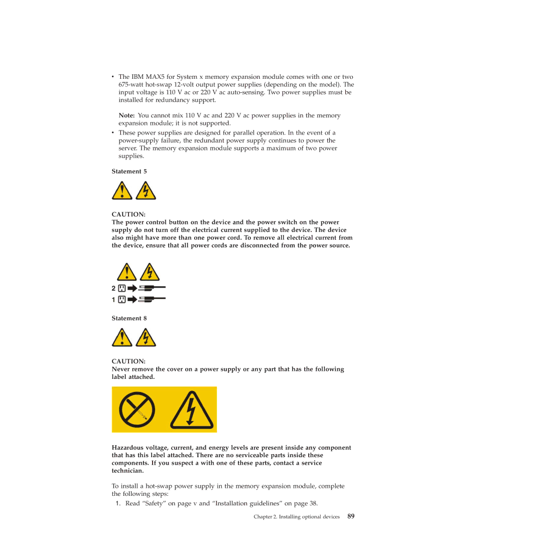 IBM 71453RU manual Installing optional devices 