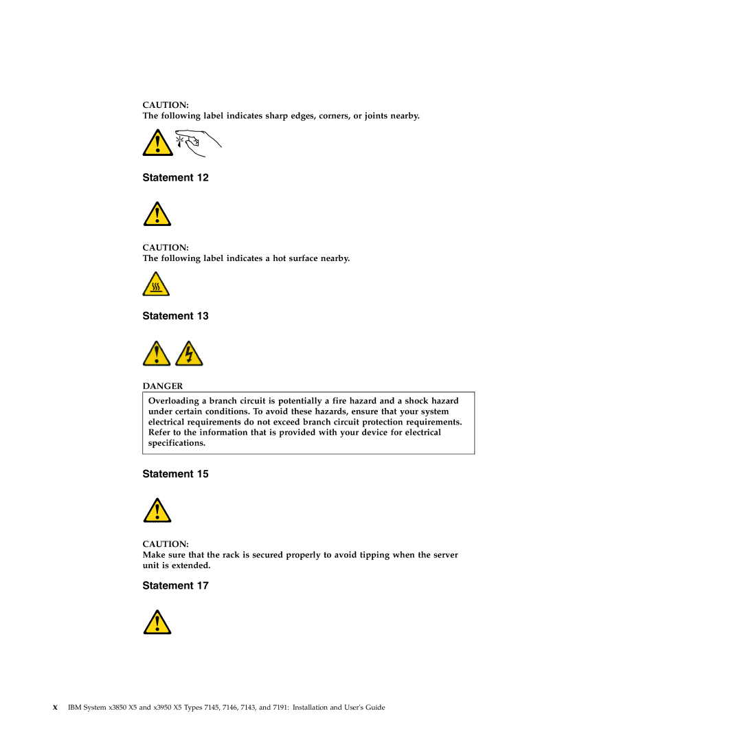 IBM 71453RU manual Following label indicates a hot surface nearby 