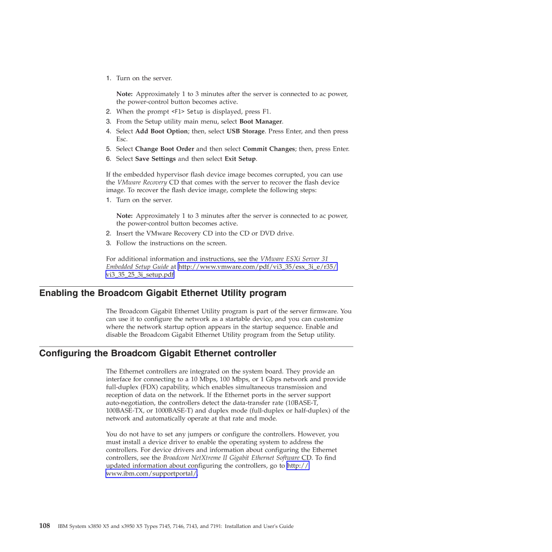 IBM 71453RU Enabling the Broadcom Gigabit Ethernet Utility program, Configuring the Broadcom Gigabit Ethernet controller 