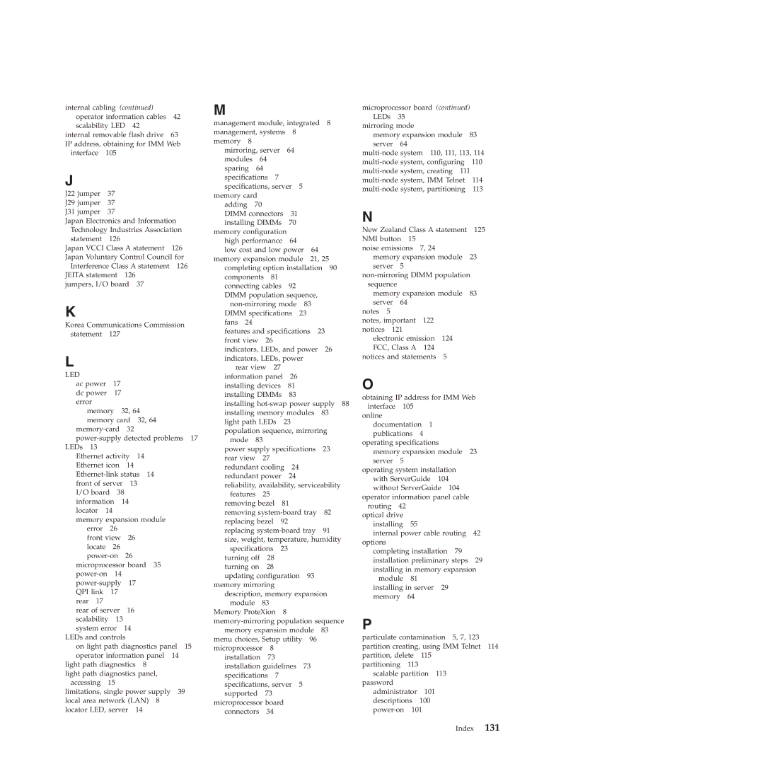 IBM 71453RU manual 131 