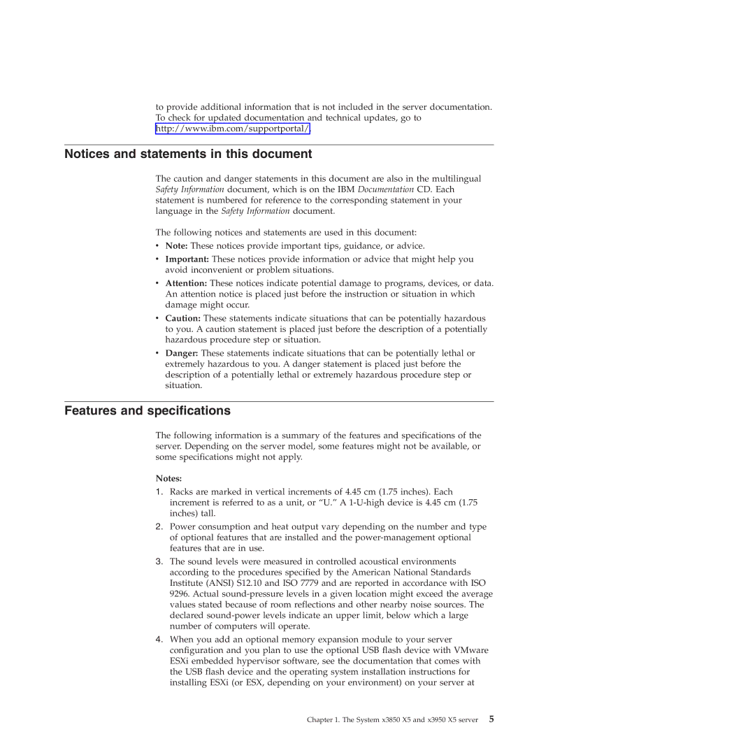 IBM 71453RU manual Features and specifications 