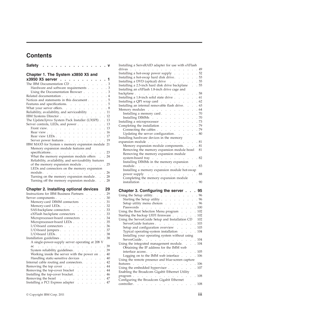 IBM 71453RU manual Contents 