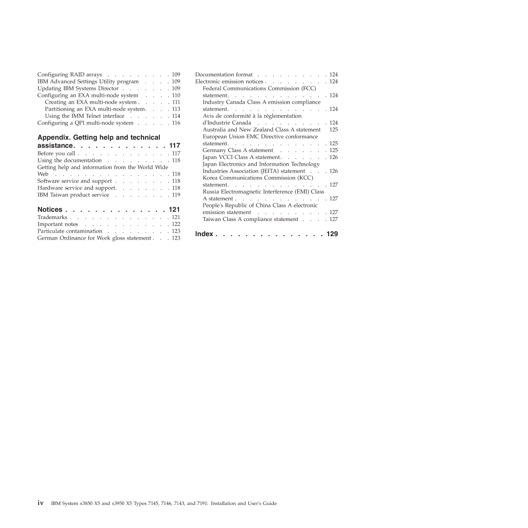 IBM 71453RU manual Appendix. Getting help and technical 