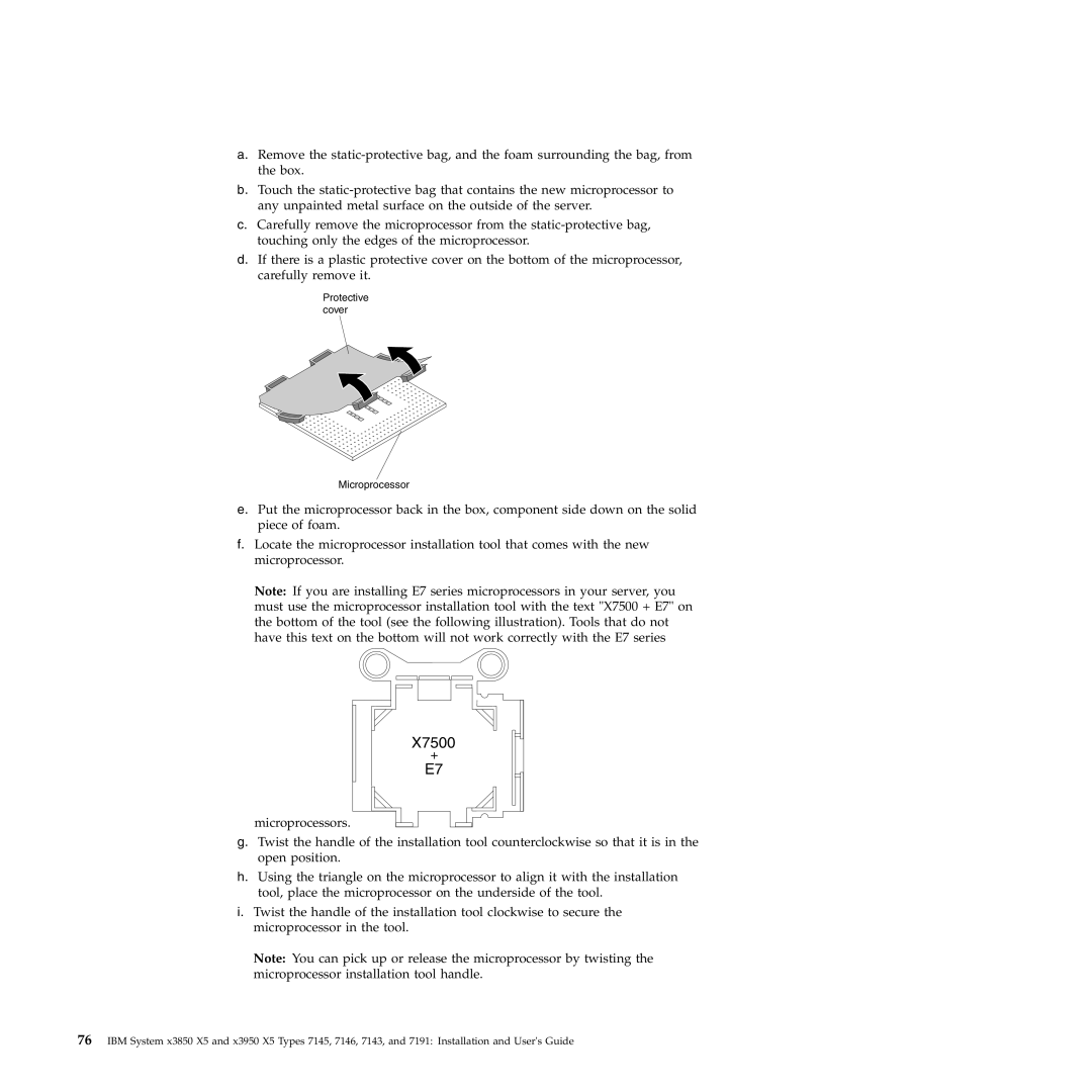 IBM 71453RU manual X7500 