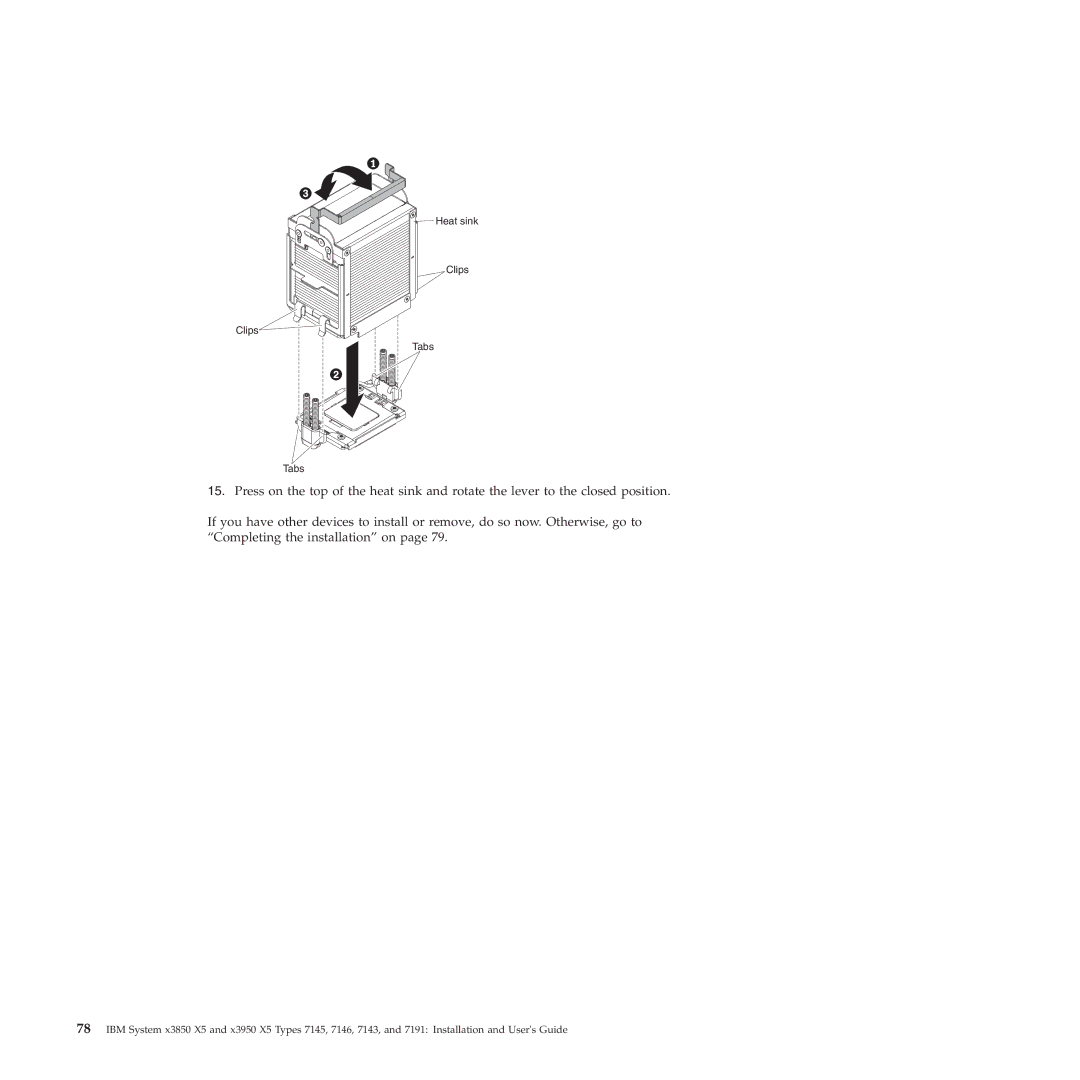 IBM 71453RU manual Clips Heat sink Tabs 