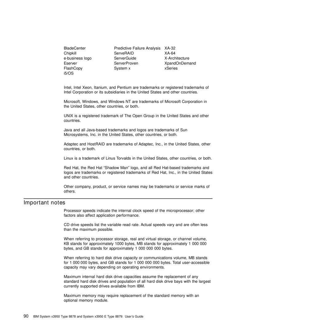 IBM 71455DU manual Important notes 