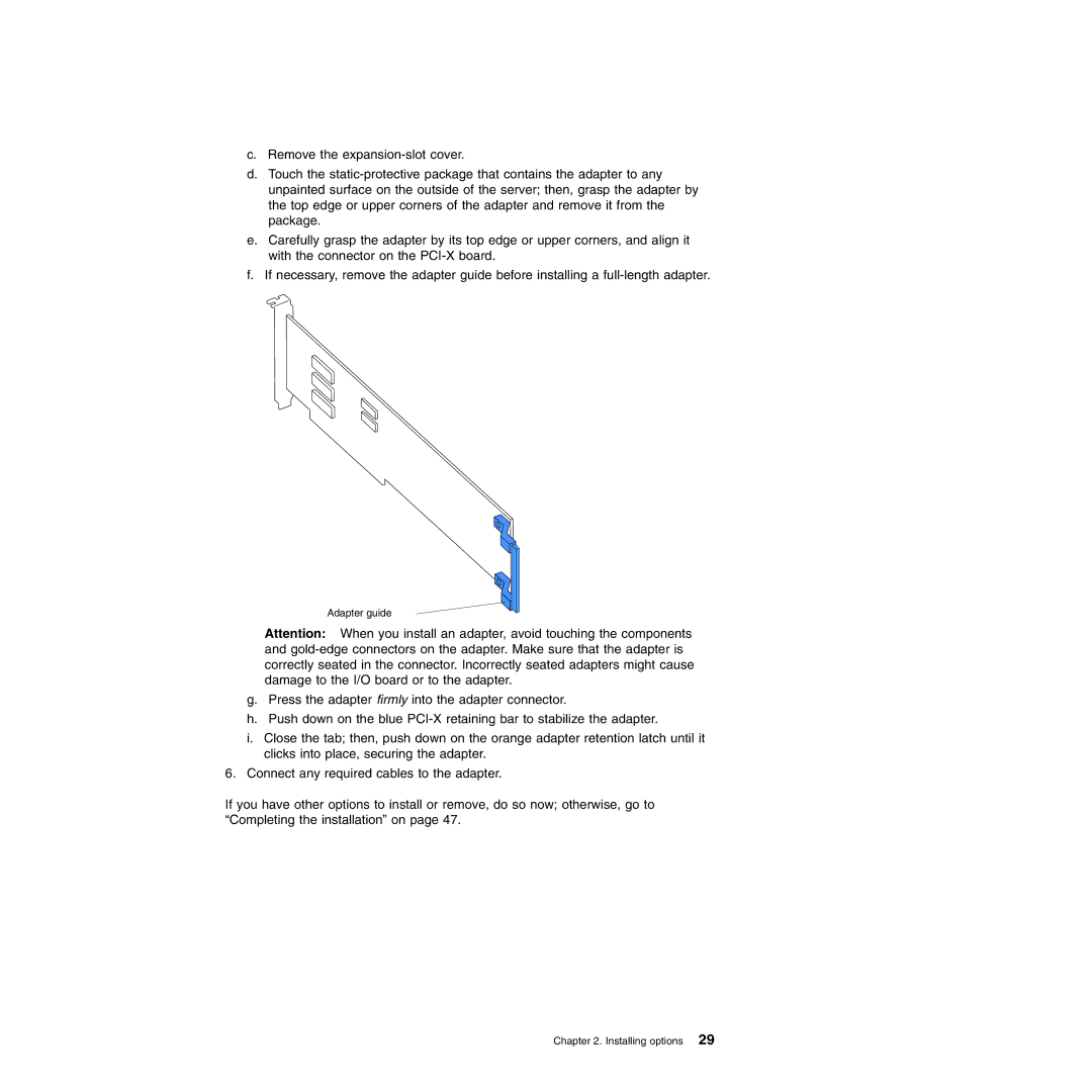 IBM 71455DU manual Adapter guide 