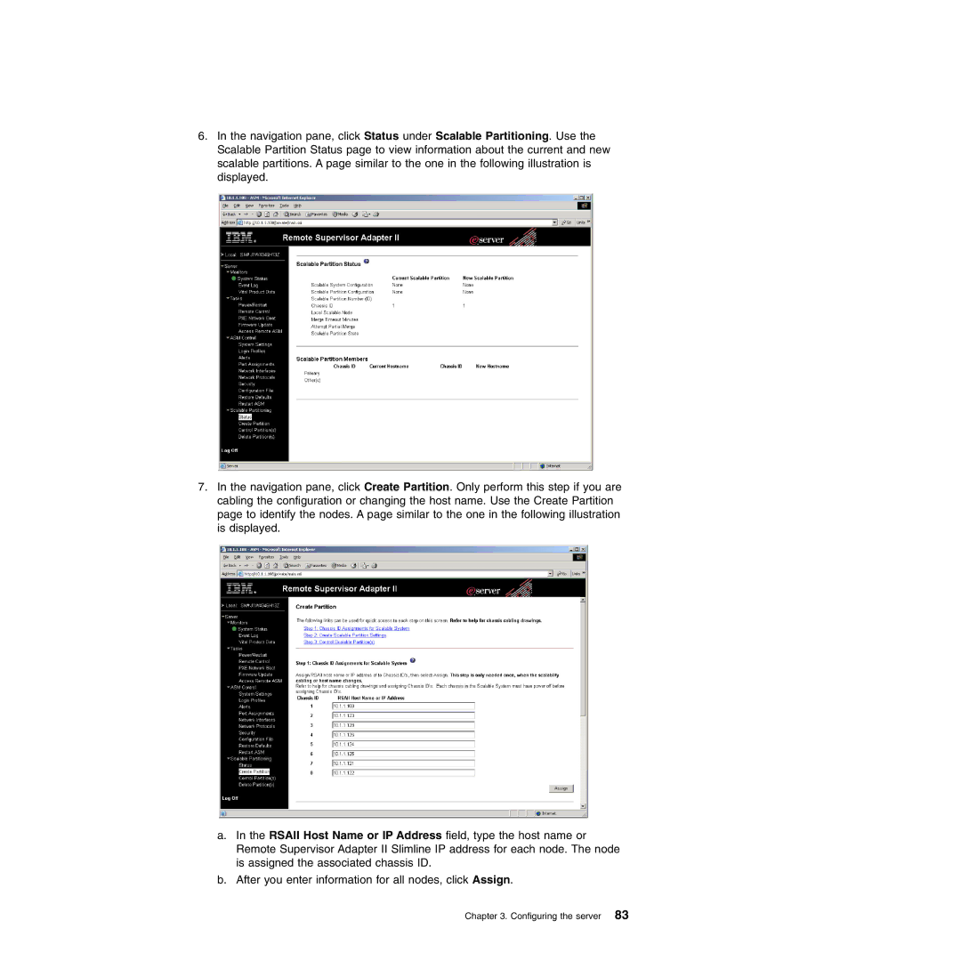 IBM 71455DU manual Configuring the server 