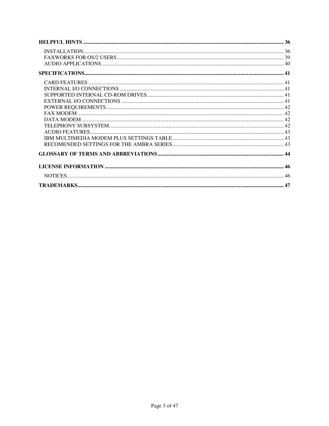 IBM 715 P/N - 13H6715 manual Helpful Hints 