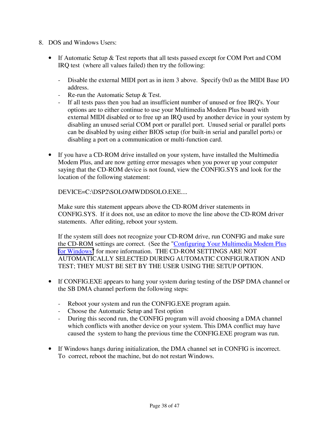 IBM 715 P/N - 13H6715 manual DEVICE=C\DSP2\SOLO\MWDDSOLO.EXE 