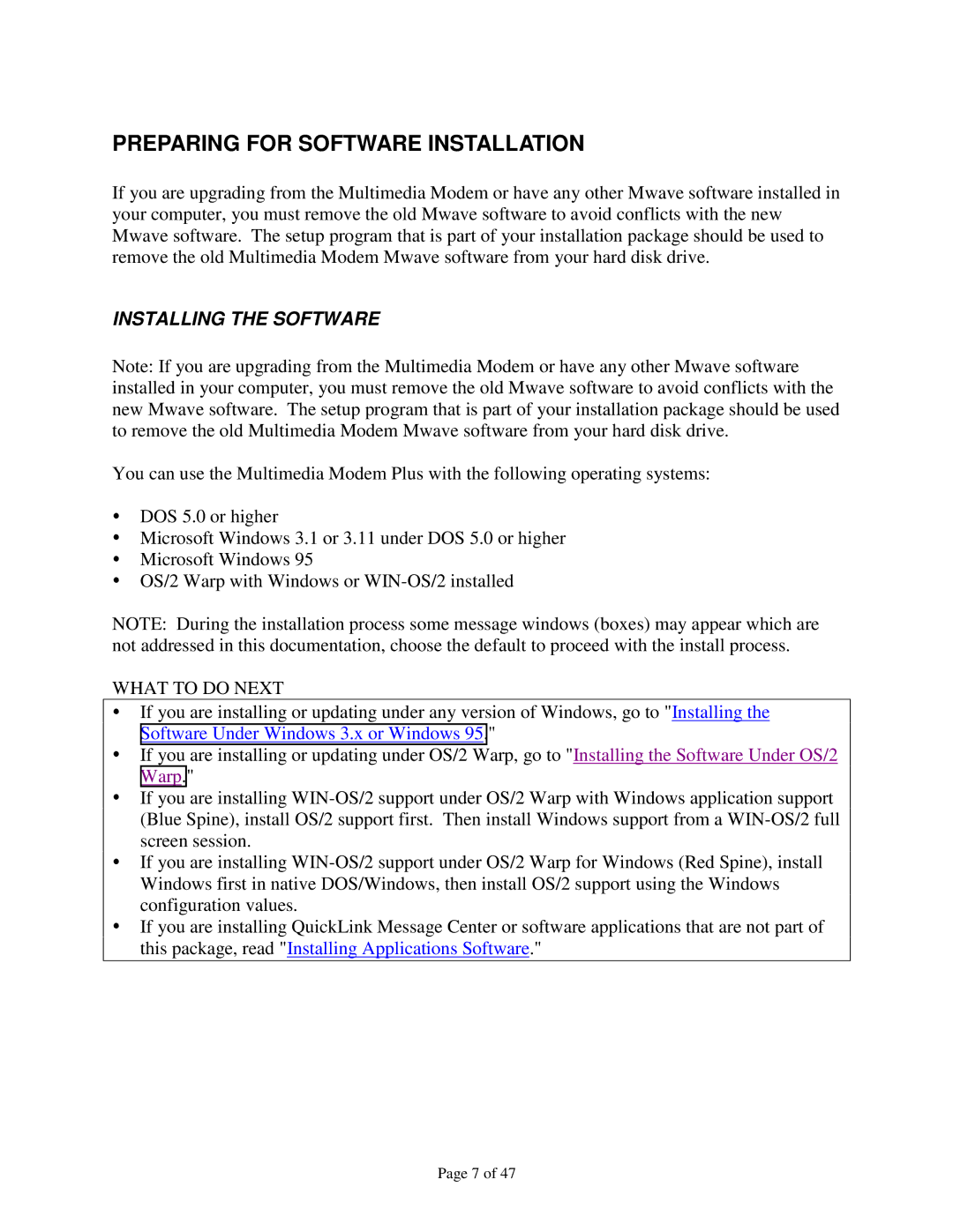 IBM 715 P/N - 13H6715 manual Preparing for Software Installation, Installing the Software, What to do Next 