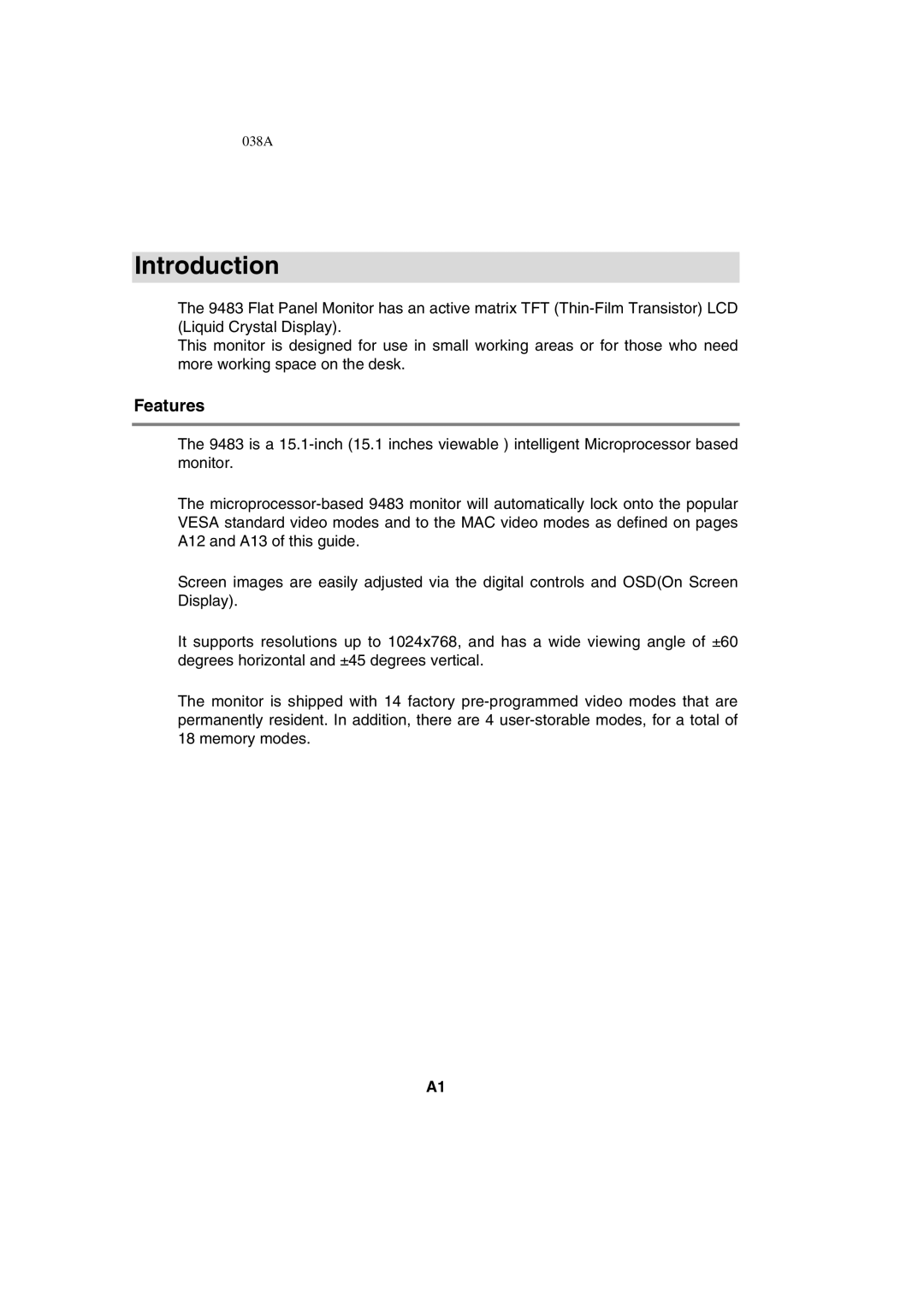 IBM T56A, 72H9623, 9483 system manual Introduction, Features 