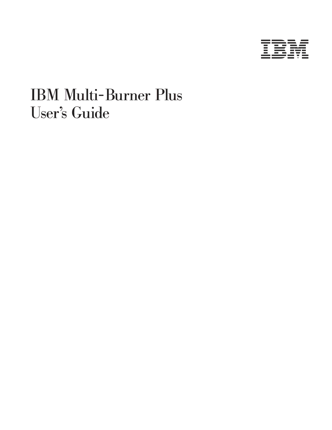 IBM 73P3309 manual IBM Multi- Burner Plus User’s Guide 