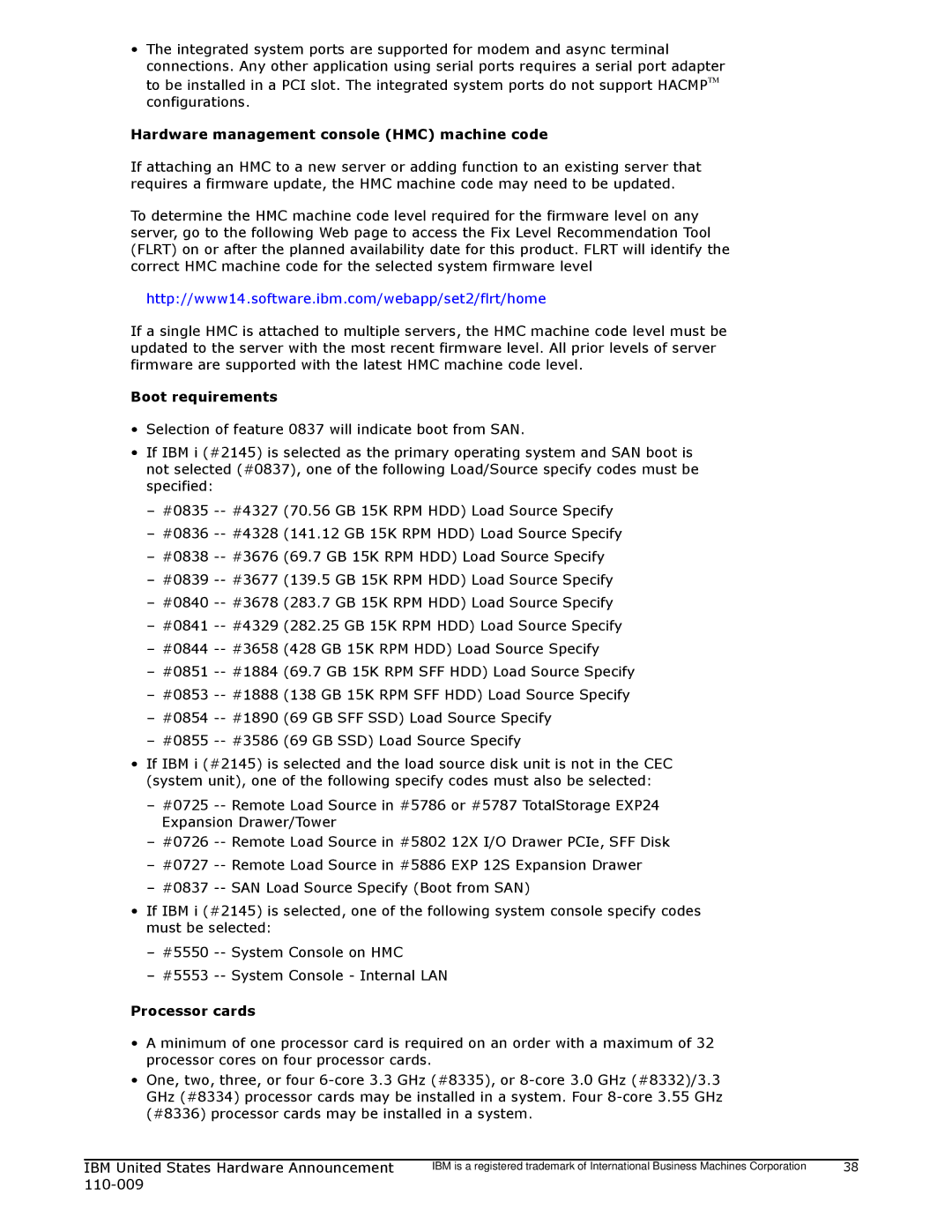 IBM 750 manual IBM United States Hardware Announcement 