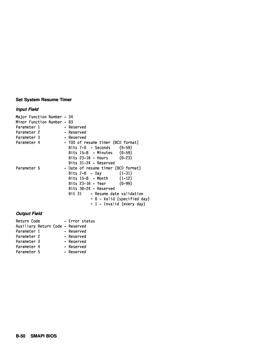 IBM 770 manual B-50, Input Field, Output Field 