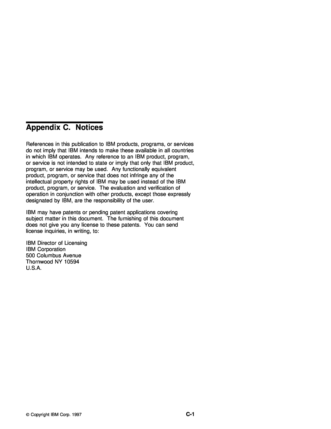IBM 770 manual Appendix C. Notices 