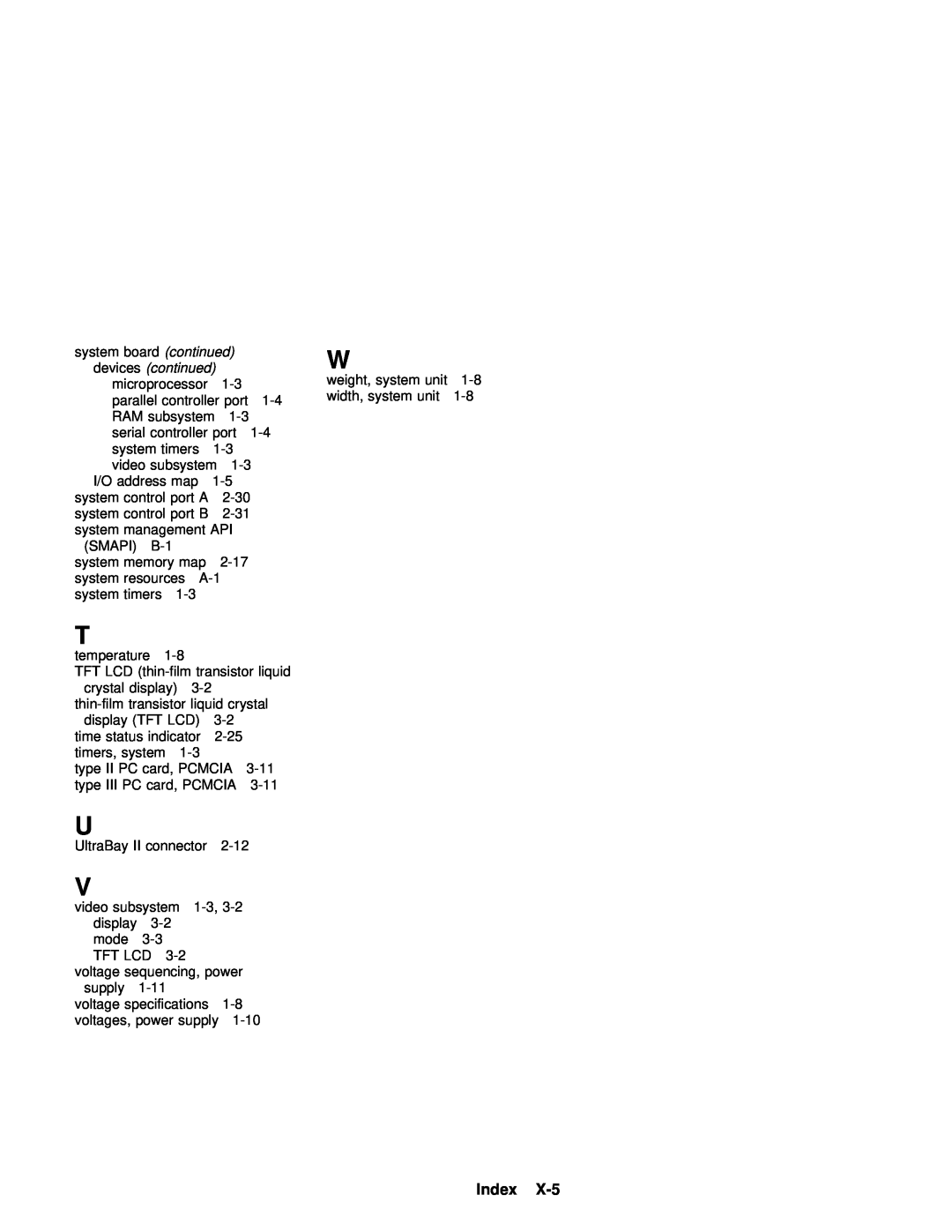 IBM 770 manual Index, boardcontinued, devicescontinued 