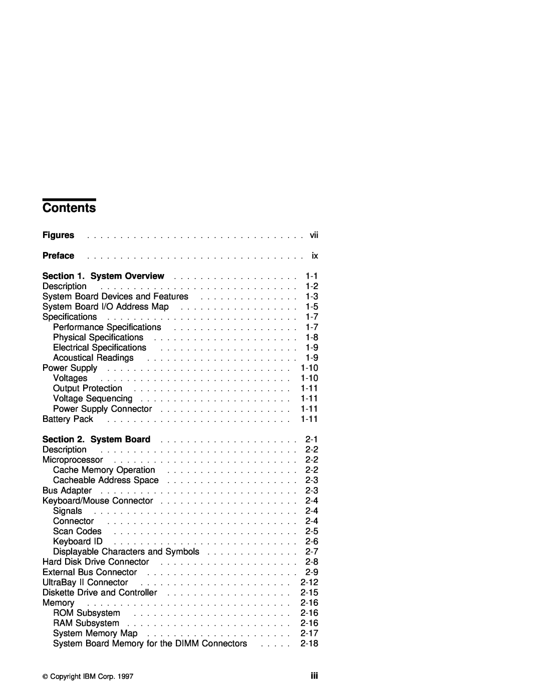 IBM 770 manual Contents, System Overview 