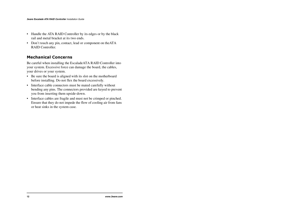 IBM 8000 Series, 7000 Series manual Mechanical Concerns 