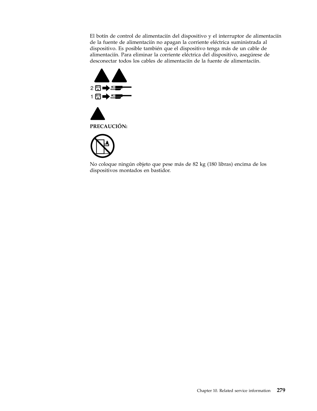 IBM 8187, 8128, 8185, 8189, 8195, 8186, 8191, 8188, 8197, 8193, 8194, 8192, 8190, 8196 manual Precaución 