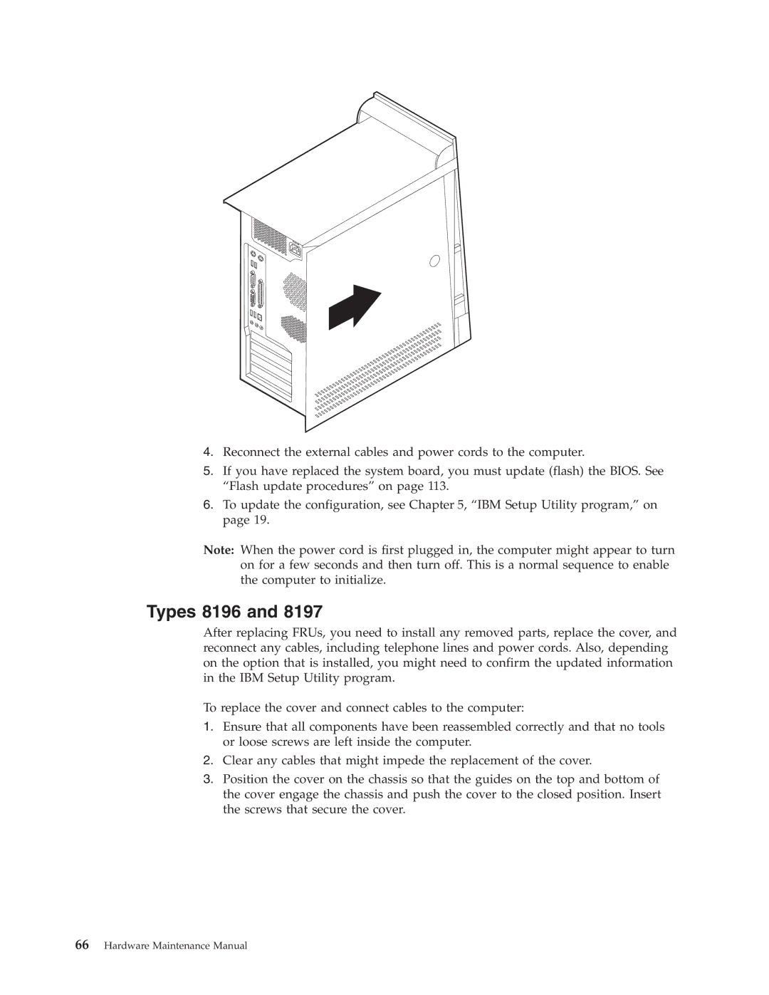 IBM 8189, 8128, 8185, 8195, 8186, 8187, 8191, 8188, 8197, 8193, 8194, 8192, 8190 manual Types 8196 