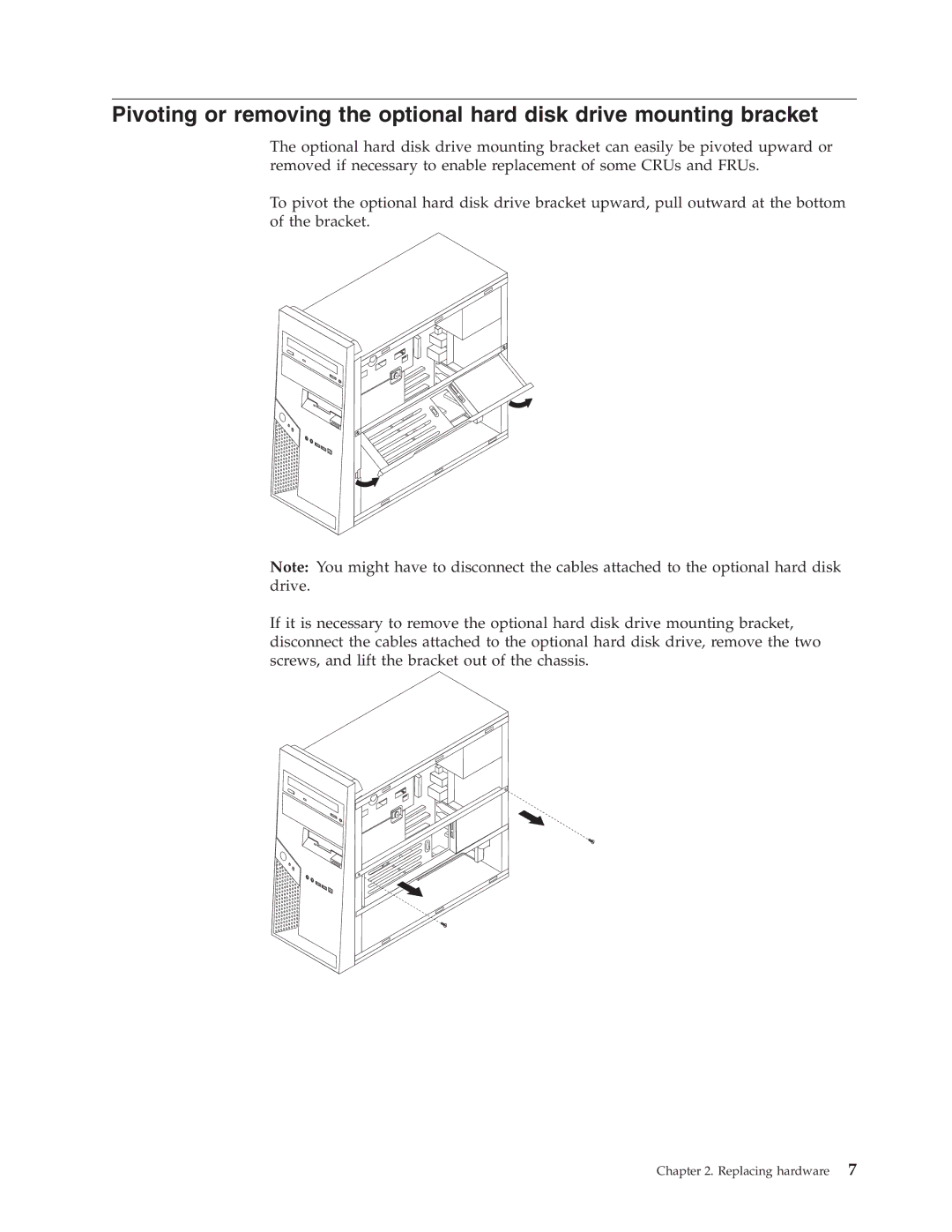 IBM 8137, 8138, 8131, 8123, 8124, 8122 manual Replacing hardware 