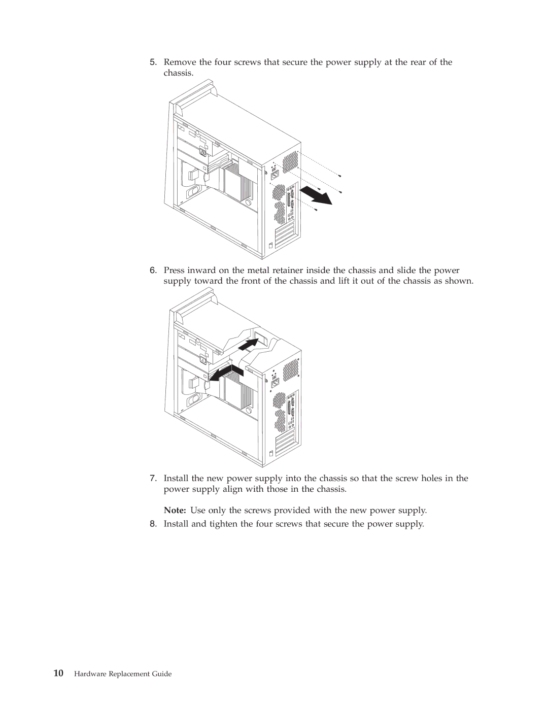 IBM 8138, 8131, 8123, 8137, 8124, 8122 manual Hardware Replacement Guide 