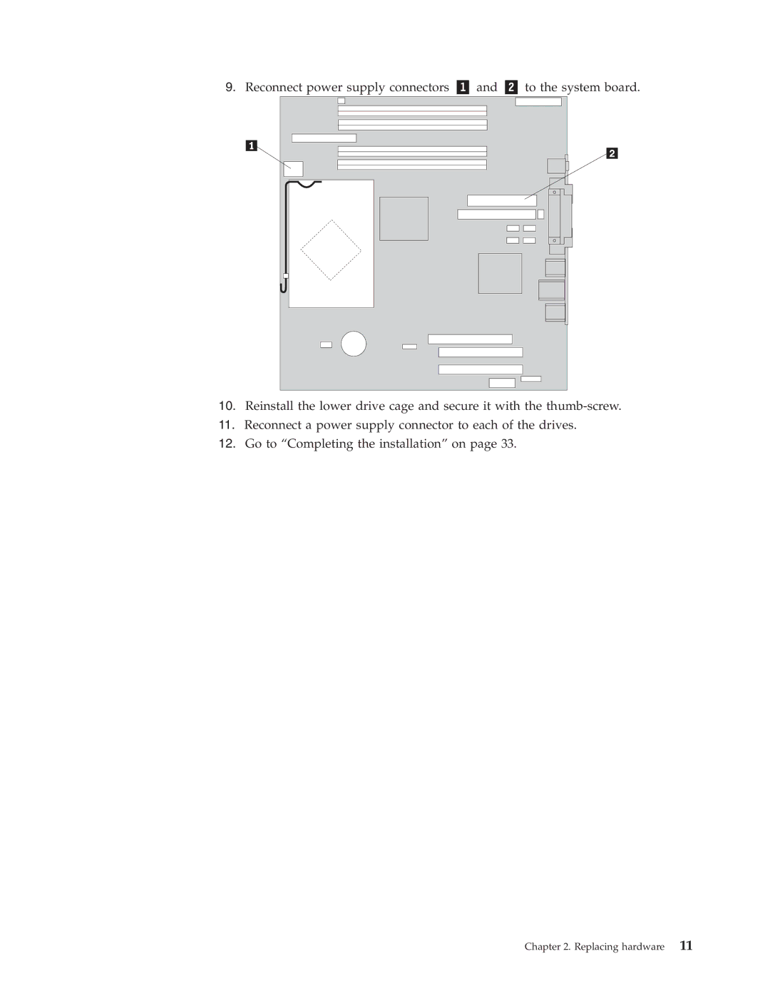 IBM 8131, 8138, 8123, 8137, 8124, 8122 manual Replacing hardware 