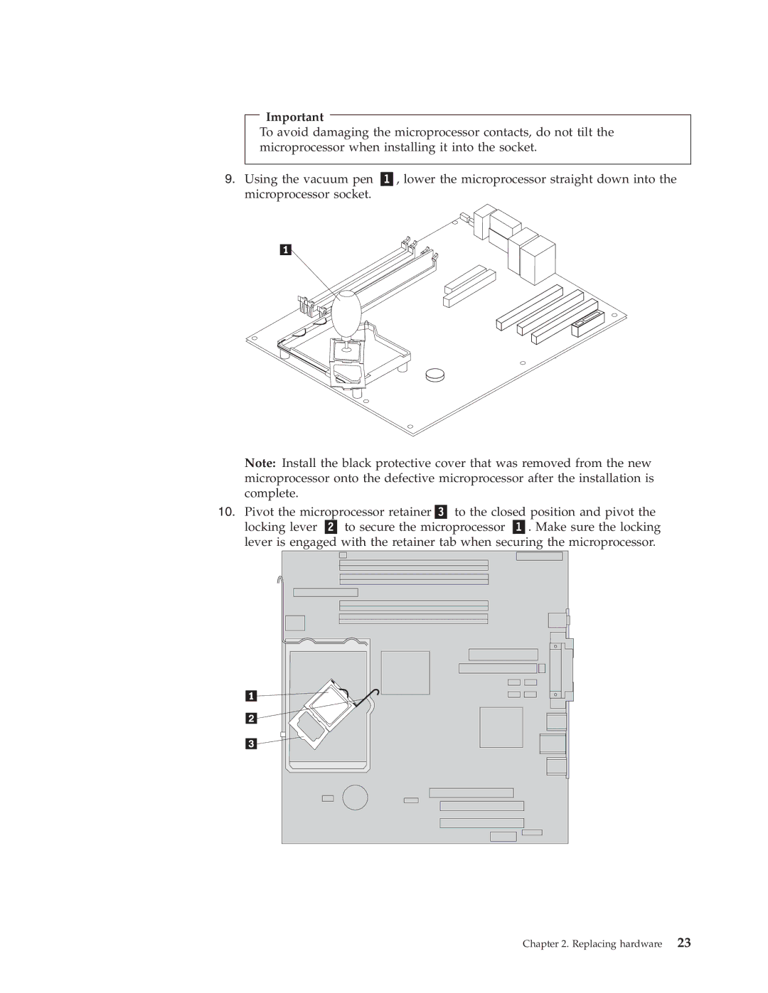 IBM 8131, 8138, 8123, 8137, 8124, 8122 manual Replacing hardware 