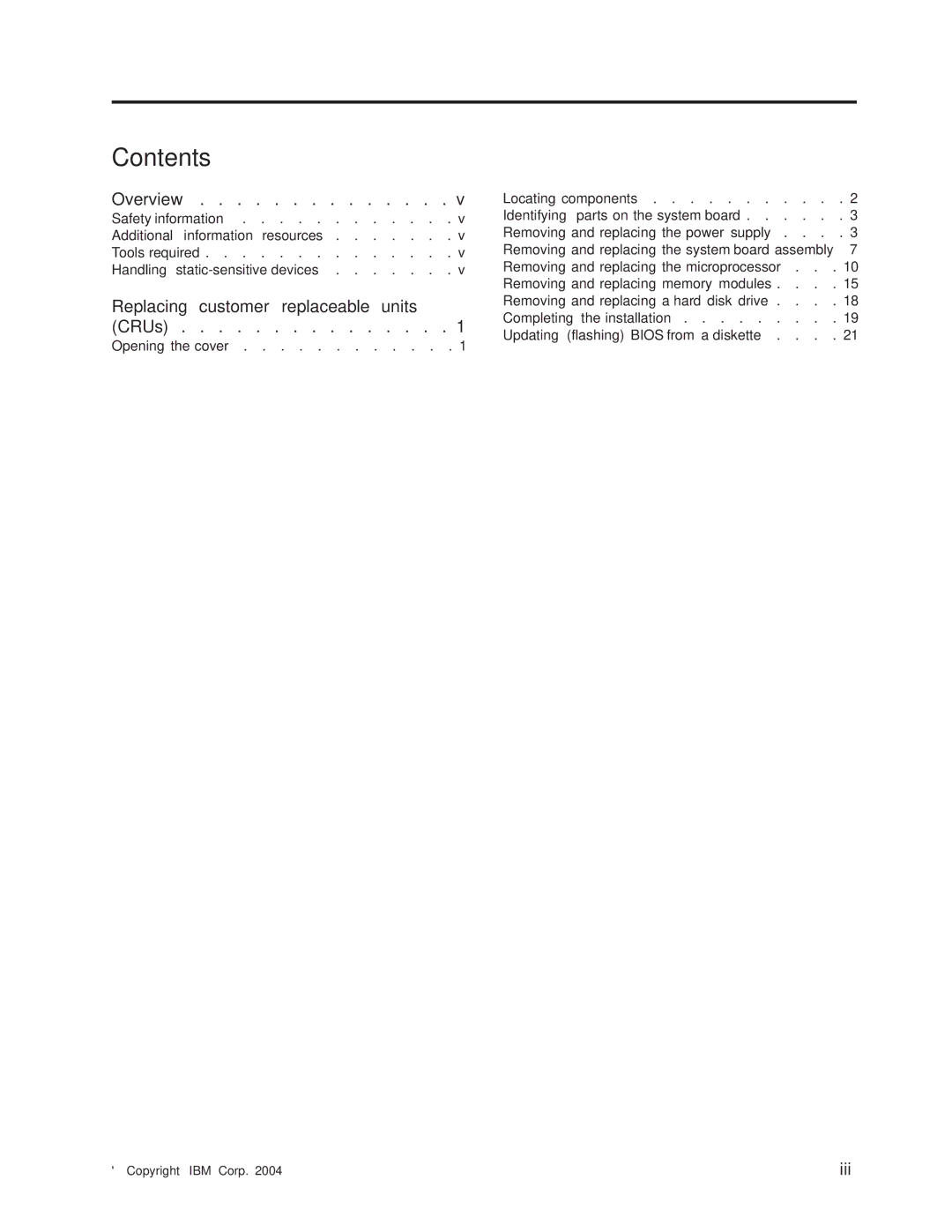 IBM 8171, 8424, 8428, 8425, 8173 manual Contents 