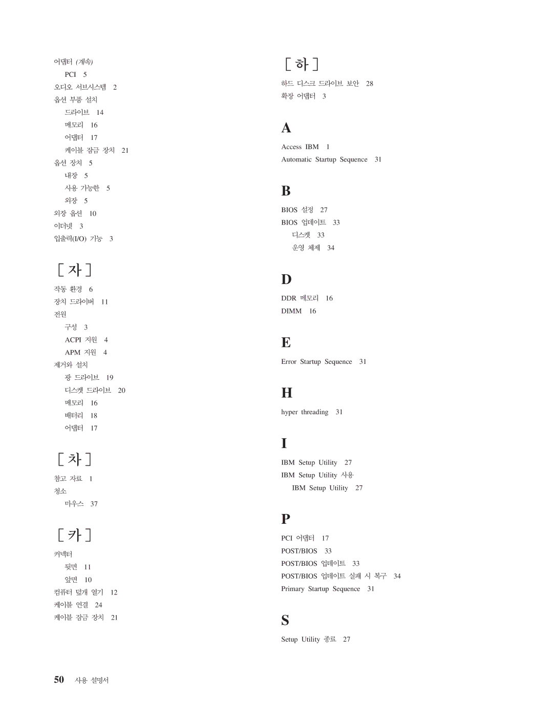 IBM 8172 manual Post/Bios 