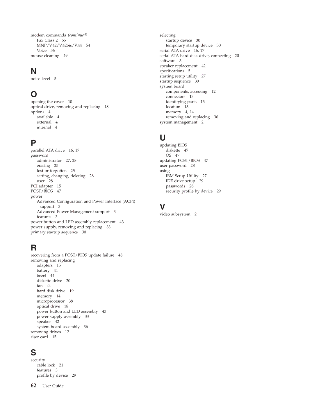 IBM 8183 manual Post/Bios 