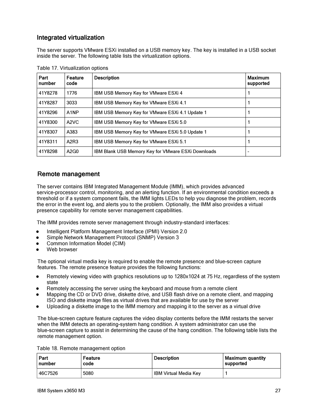 IBM 81Y6843 manual Integrated virtualization, Remote management, A1NP, A2VC 