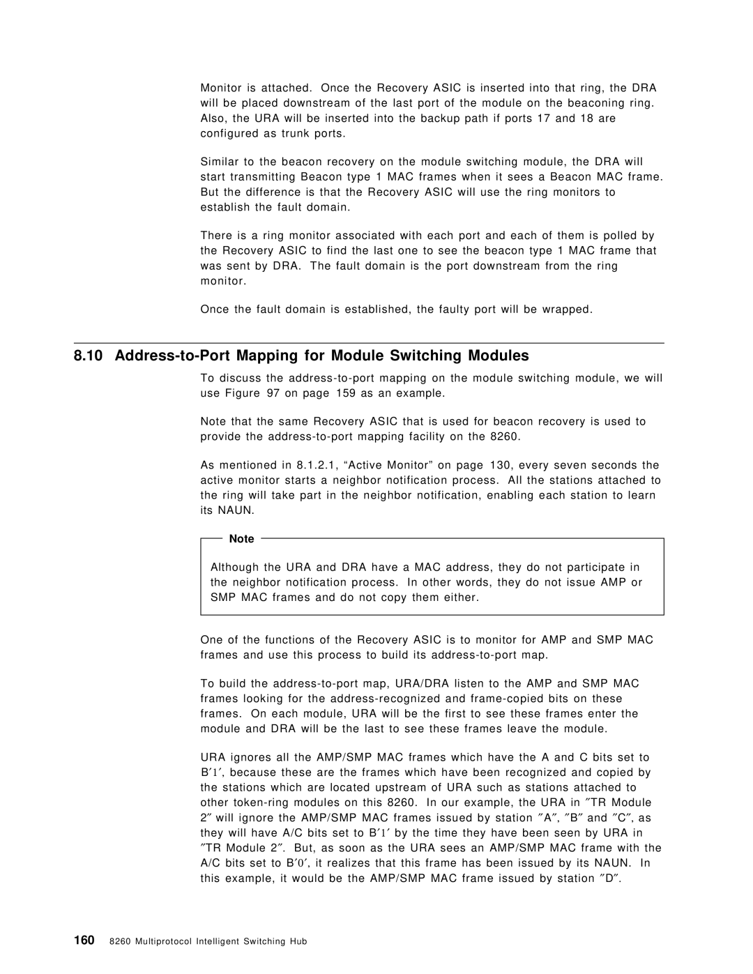 IBM 8260 manual Address-to-Port Mapping for Module Switching Modules 