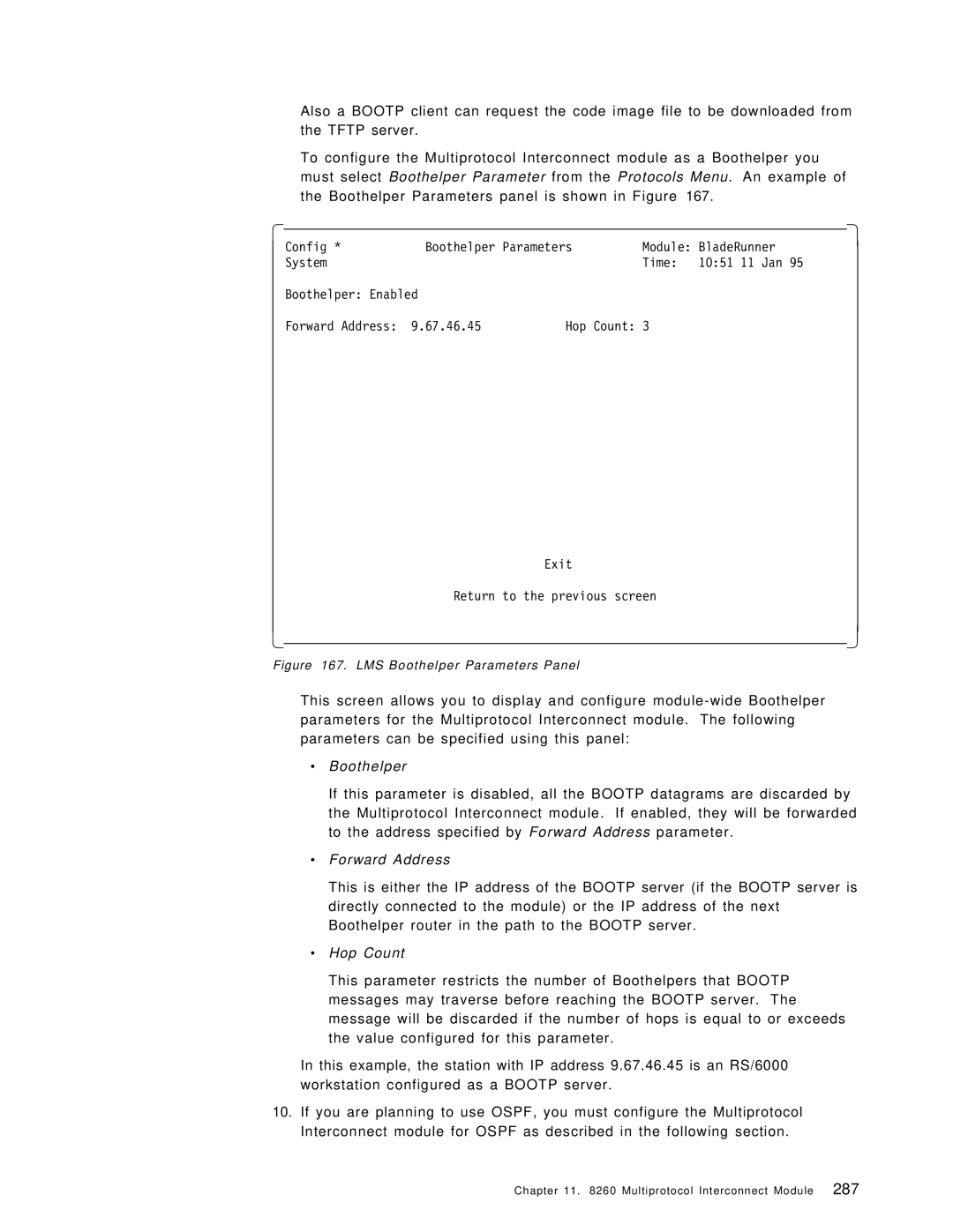 IBM 8260 manual ∙ Boothelper, ∙ Forward Address 