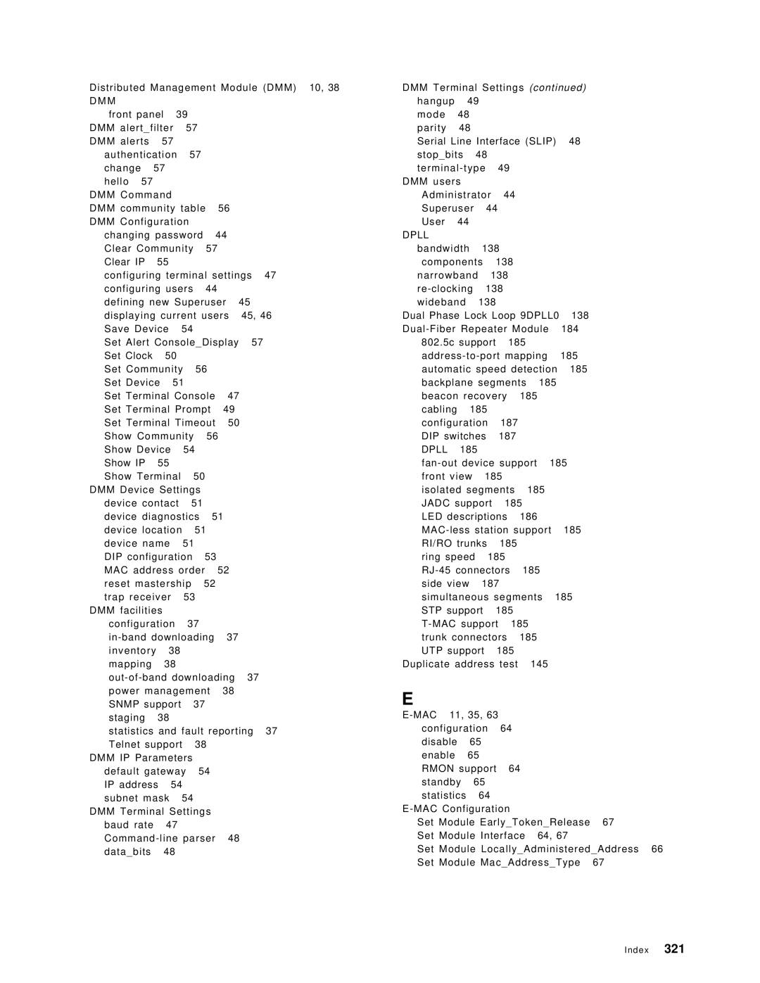 IBM 8260 manual Dmm 