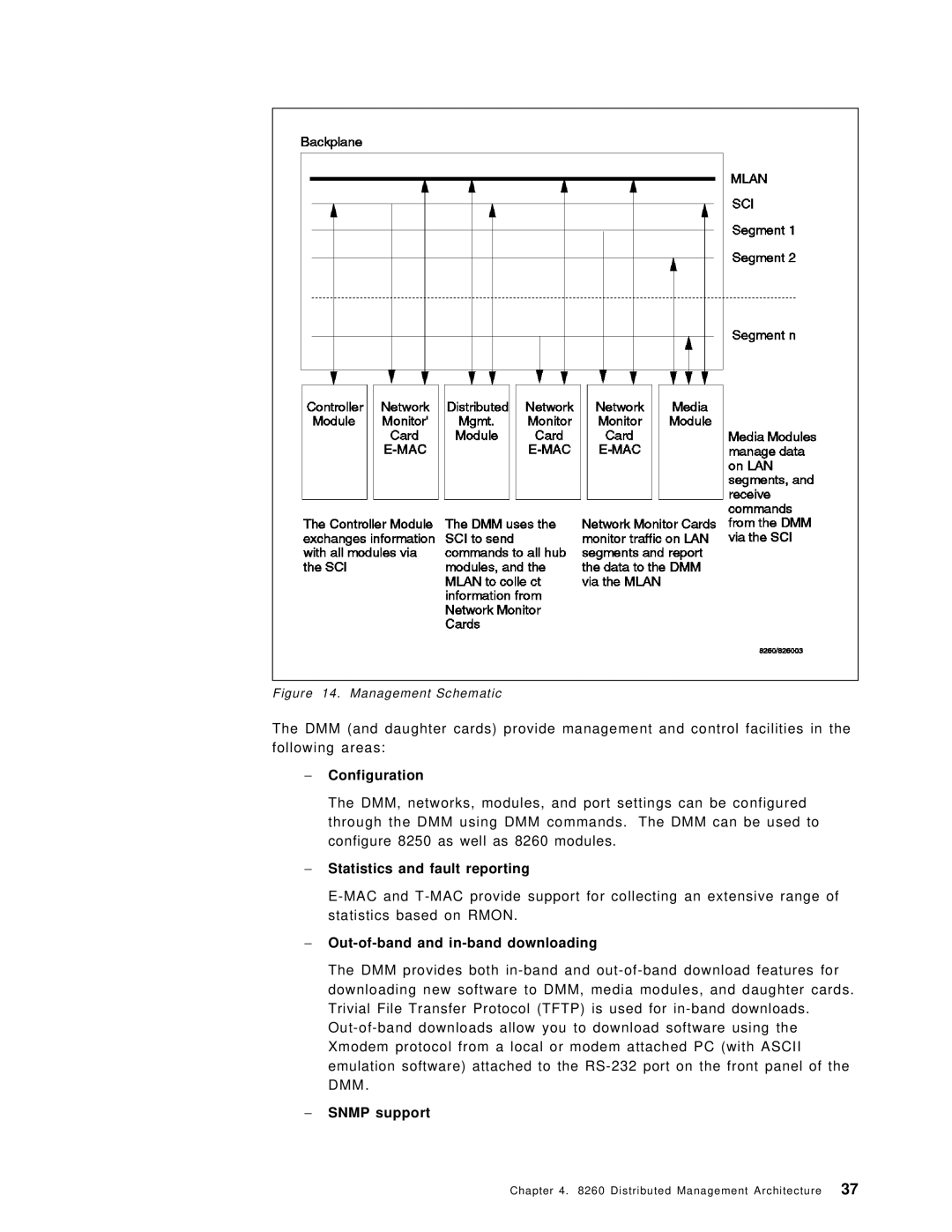 IBM 8260 manual Configuration, Statistics and fault reporting, Out-of-band and in-band downloading, Snmp support 