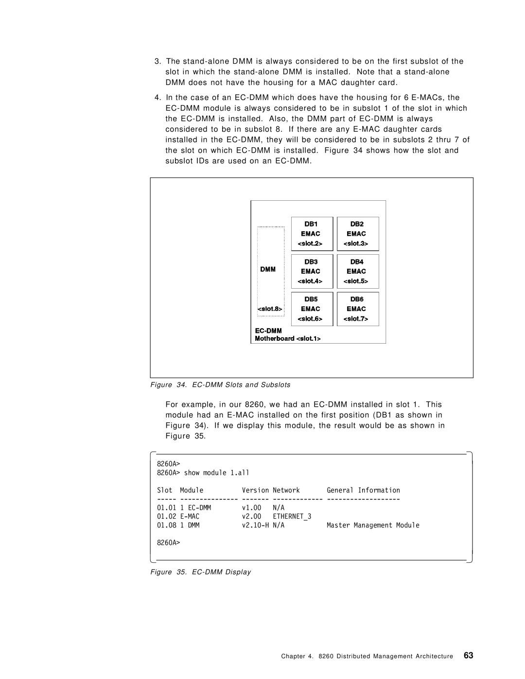 IBM 8260 manual Ec-Dmm 