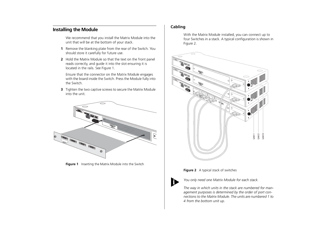 IBM 8271 manual Installing the Module, Cabling 