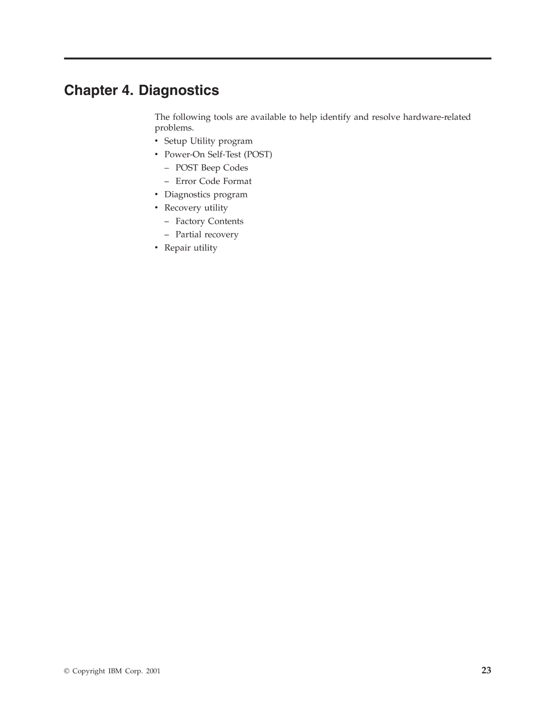 IBM 8308, 8309, 8312, 8313, 8311, 8310, 8315, 8314, 8301, 8306, 8304, 8302, 8303, 8305 manual Diagnostics 