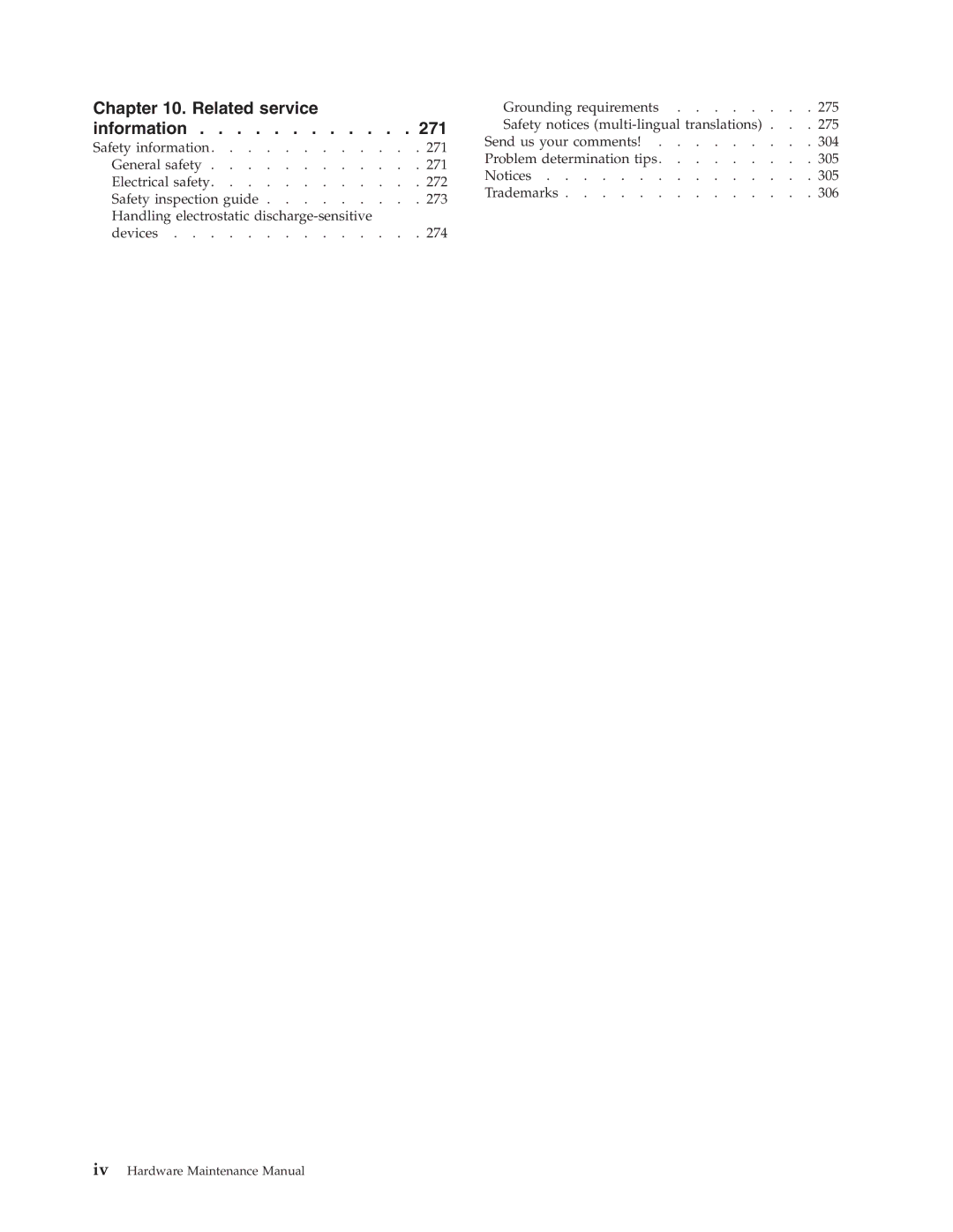 IBM 8315, 8309, 8308, 8312, 8313, 8311, 8310, 8314, 8301, 8306, 8304, 8302, 8303, 8305 manual Related service 