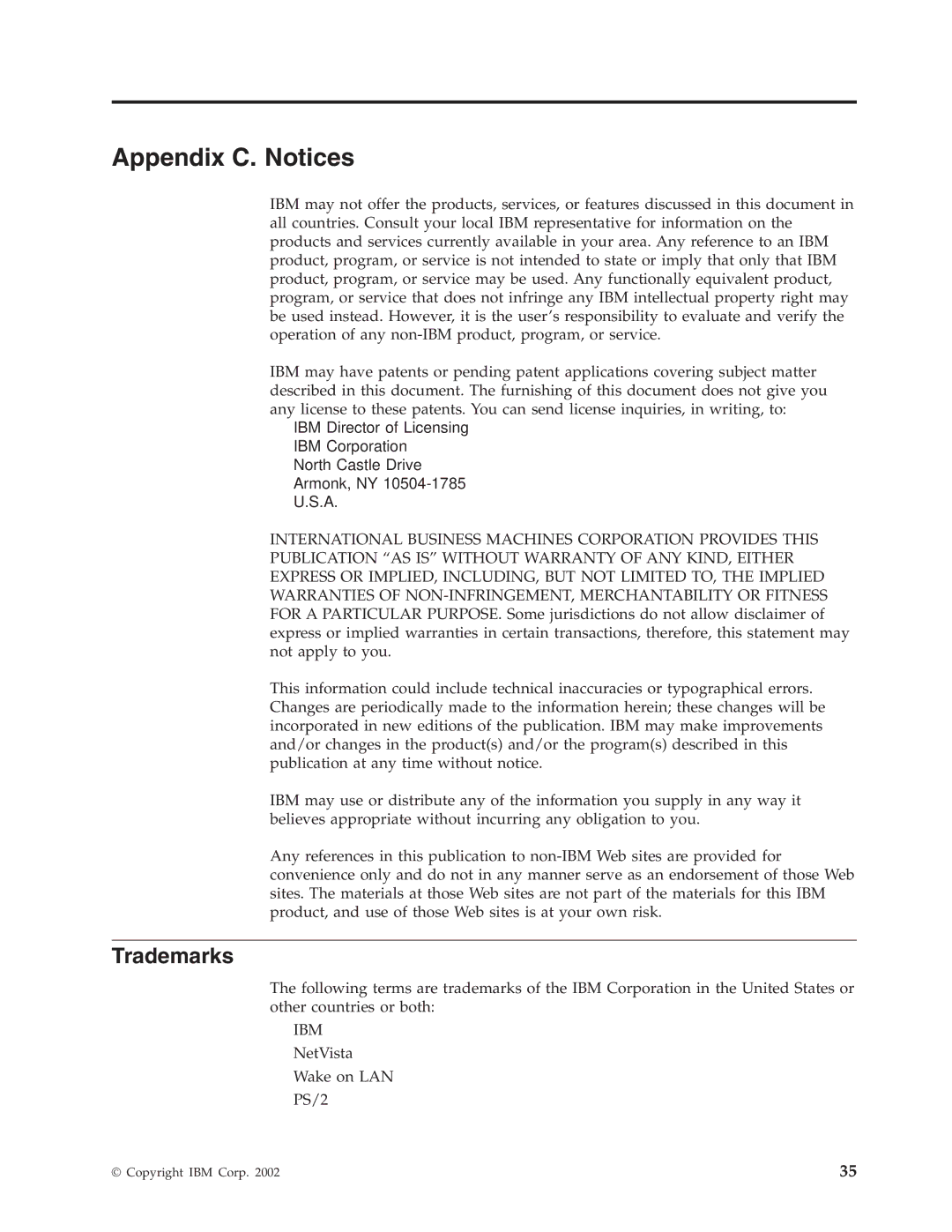 IBM 8318, 8319, 6826, 8317 manual Appendix C. Notices, Trademarks 